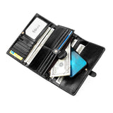 RFID ladies leather wallet Aosig
