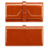 RFID ladies leather wallet Aosig