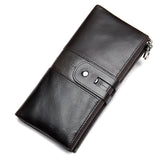Rfid wallet female long multi-card trendy ladies leather wallet Aosig