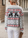 Round Neck Christmas Sweater Aosig