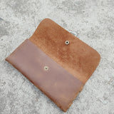 Simple cowhide wallet mobile phone glasses bag 
