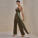 Strappy Sleeveless Frill Jumpsuit Aosig