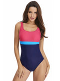 Striped One-piece Swimsuit Aosig