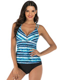 Striped Swimsuit Aosig