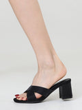 Temperament French Style Chunky Heel Sandals Aosig