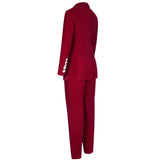 Velvet Fall&Winter Crystal Buckle Suit Aosig