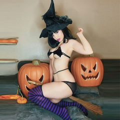 Succubus Lingerie Devil Bat Halter Bikini Uniform Japanese Cosplay Costume
