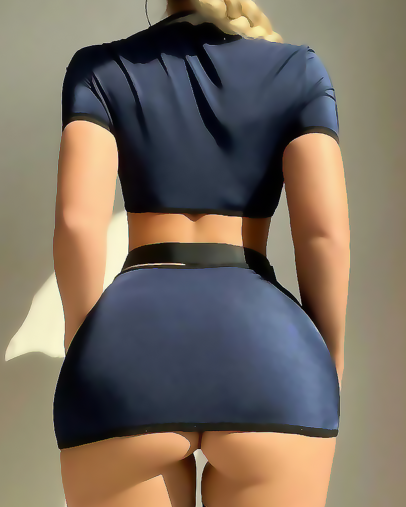 Police Officer Cosplay Lingerie Set