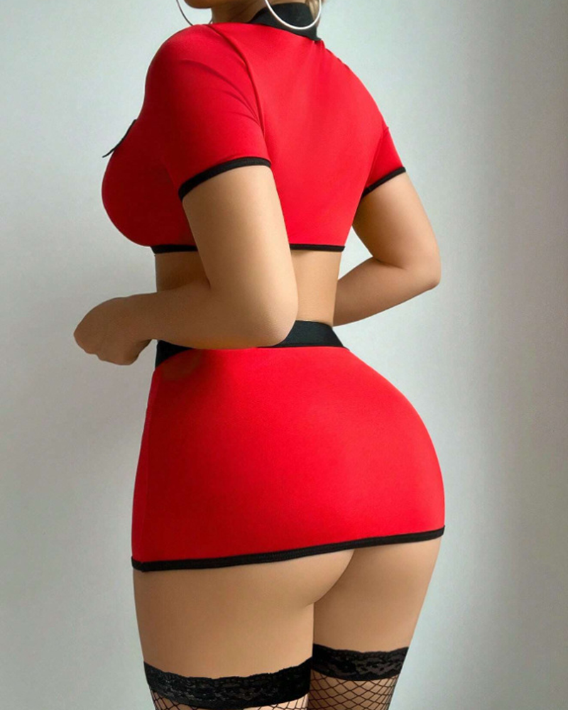 Police Officer Cosplay Lingerie Set