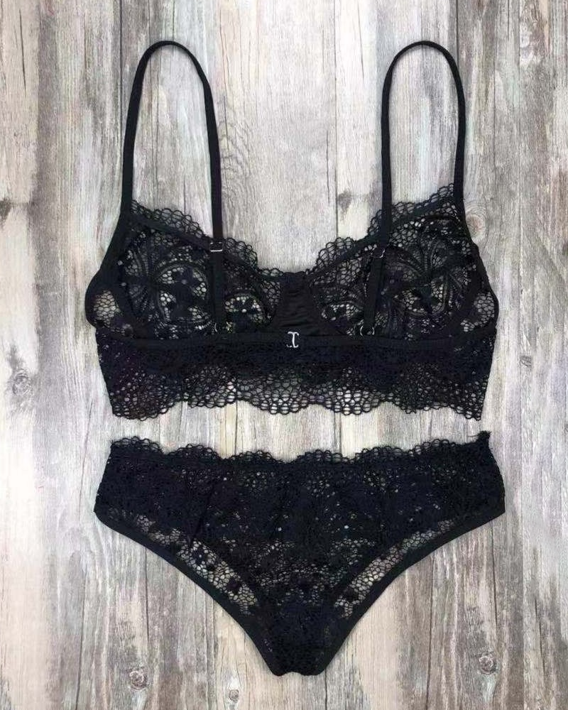 Lace Bralette Set