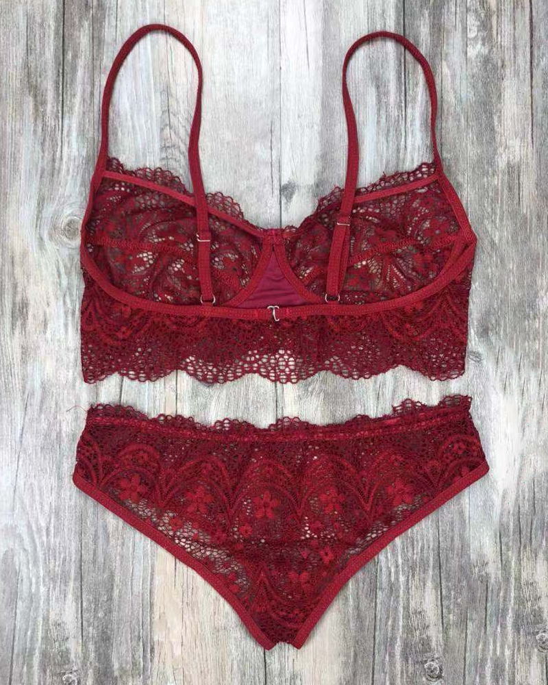 Lace Bralette Set