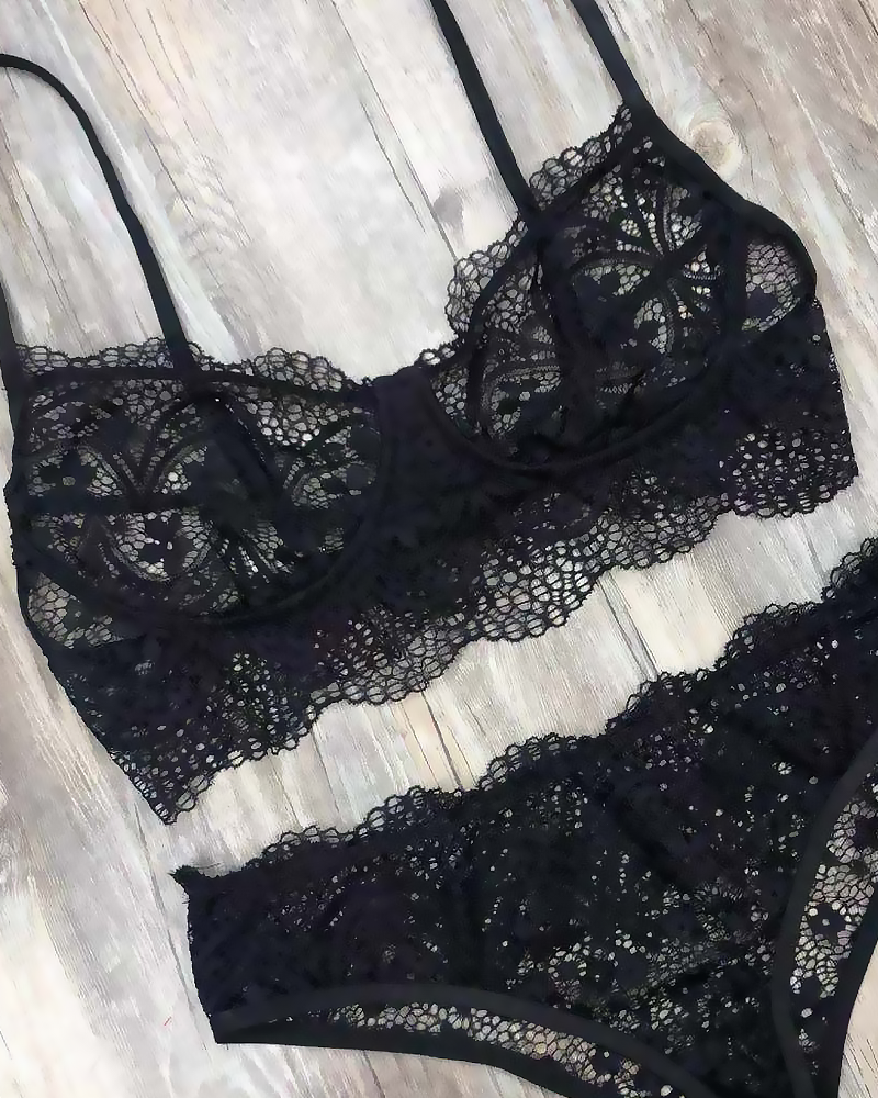 Lace Bralette Set
