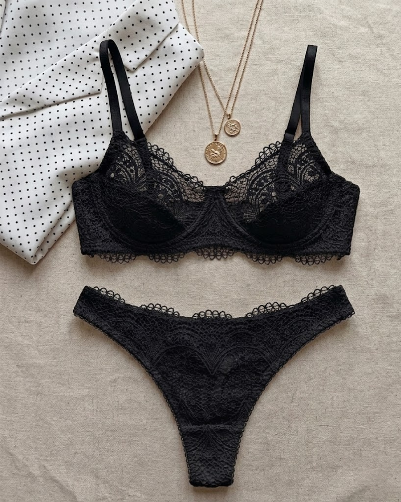 Lace Bralette Set