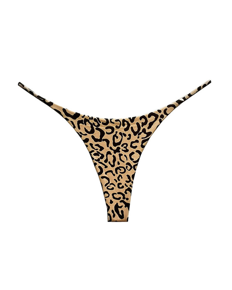 Double-Layer String Cotton T-Back Thong