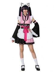 Kawaii Kimono Maid Cosplay Costume