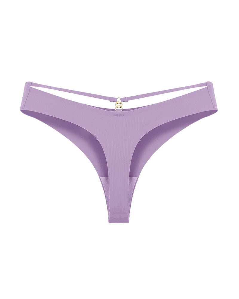 Women's Seamless Breathable Invisible Hollow Thong