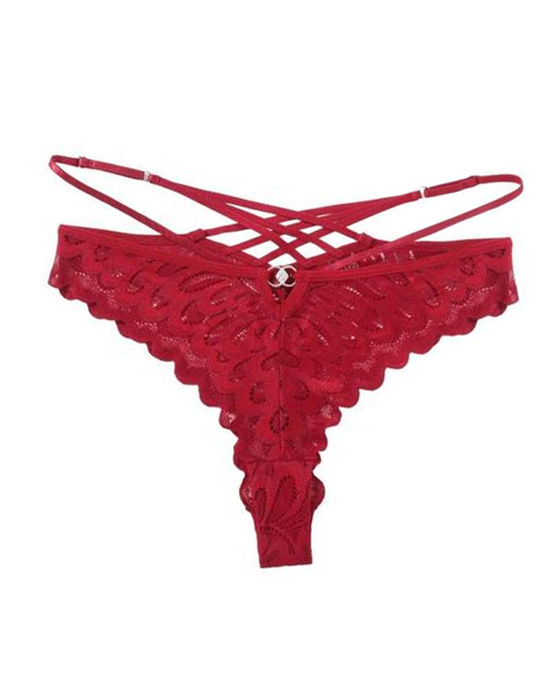 Women's Lace Cross Back Panties