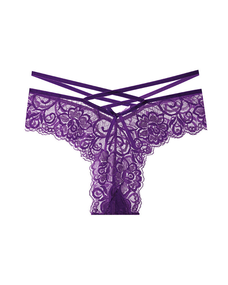 Jacquard Lace Low Rise Thongs