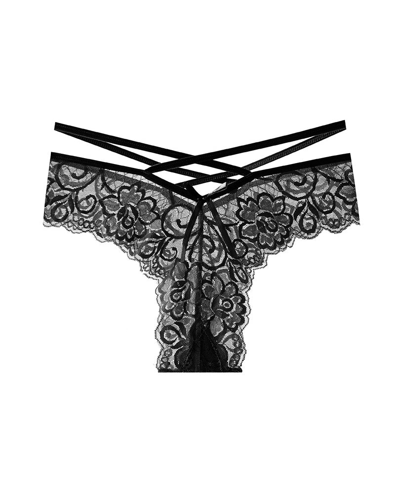 Jacquard Lace Low Rise Thongs