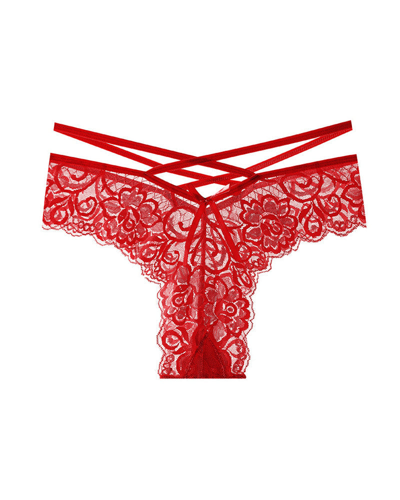 Jacquard Lace Low Rise Thongs