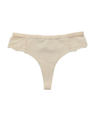 Lace Colorblock Seamless Thong