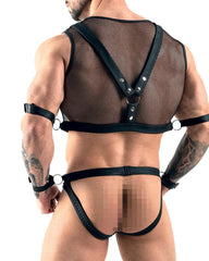 Men's Fishnet Hollow Cosplay Uniform