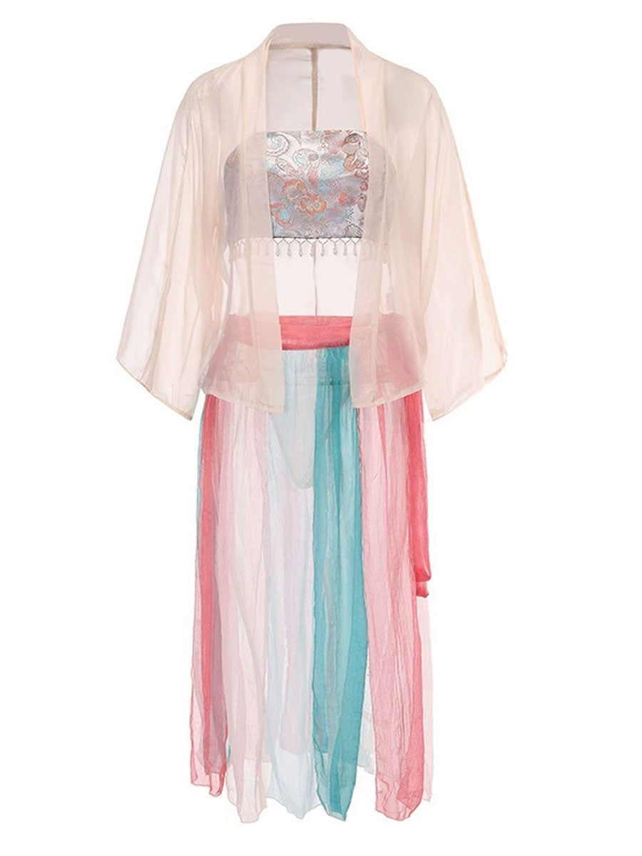 4 Pieces Geisha Costume