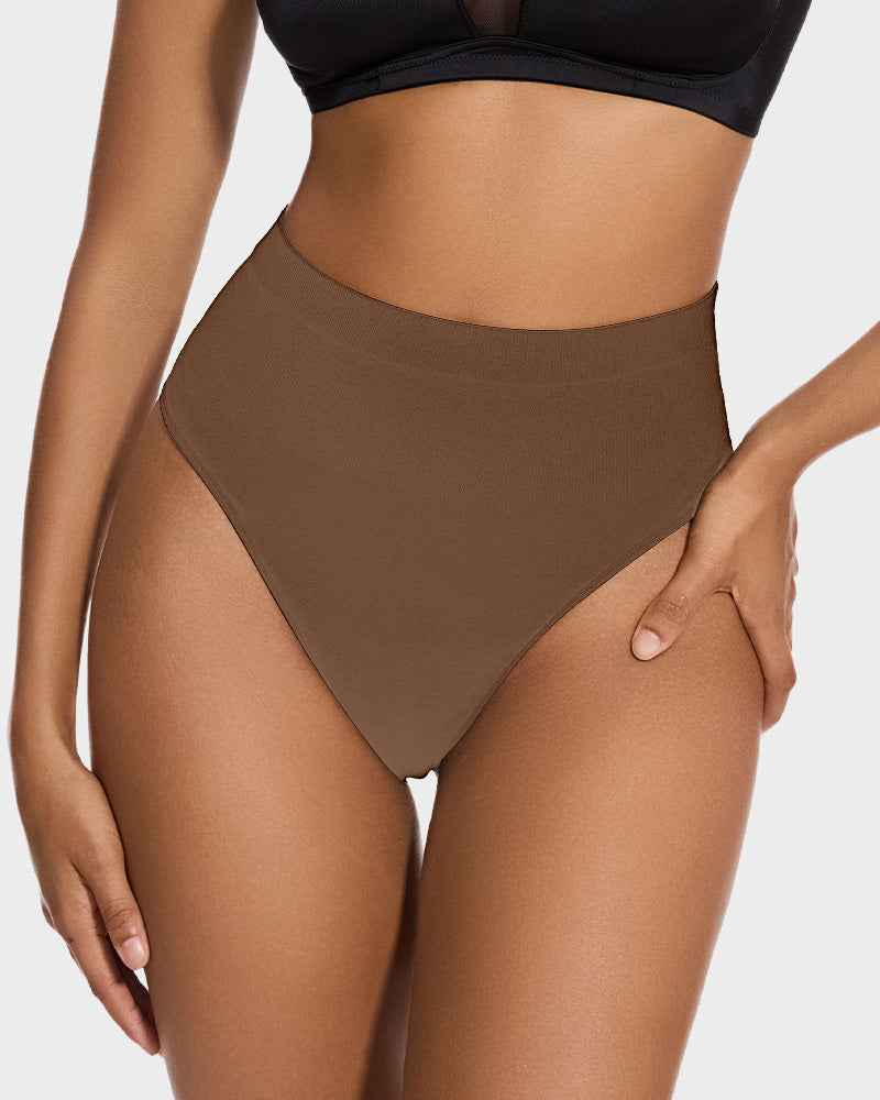 Mid-Waist Tummy Control Thong (2 Pack)