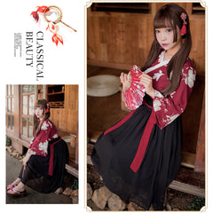 Womens Traditional Chinese Lingerie Hanfu Dress Costume Lolita Anime Cosplay Kimono Outfit