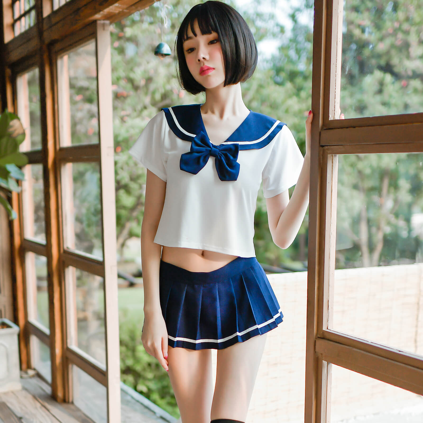 Cute Mini Sailor Cospay Uniform