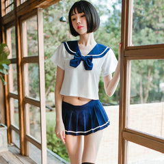 Cute Mini Sailor Cospay Uniform