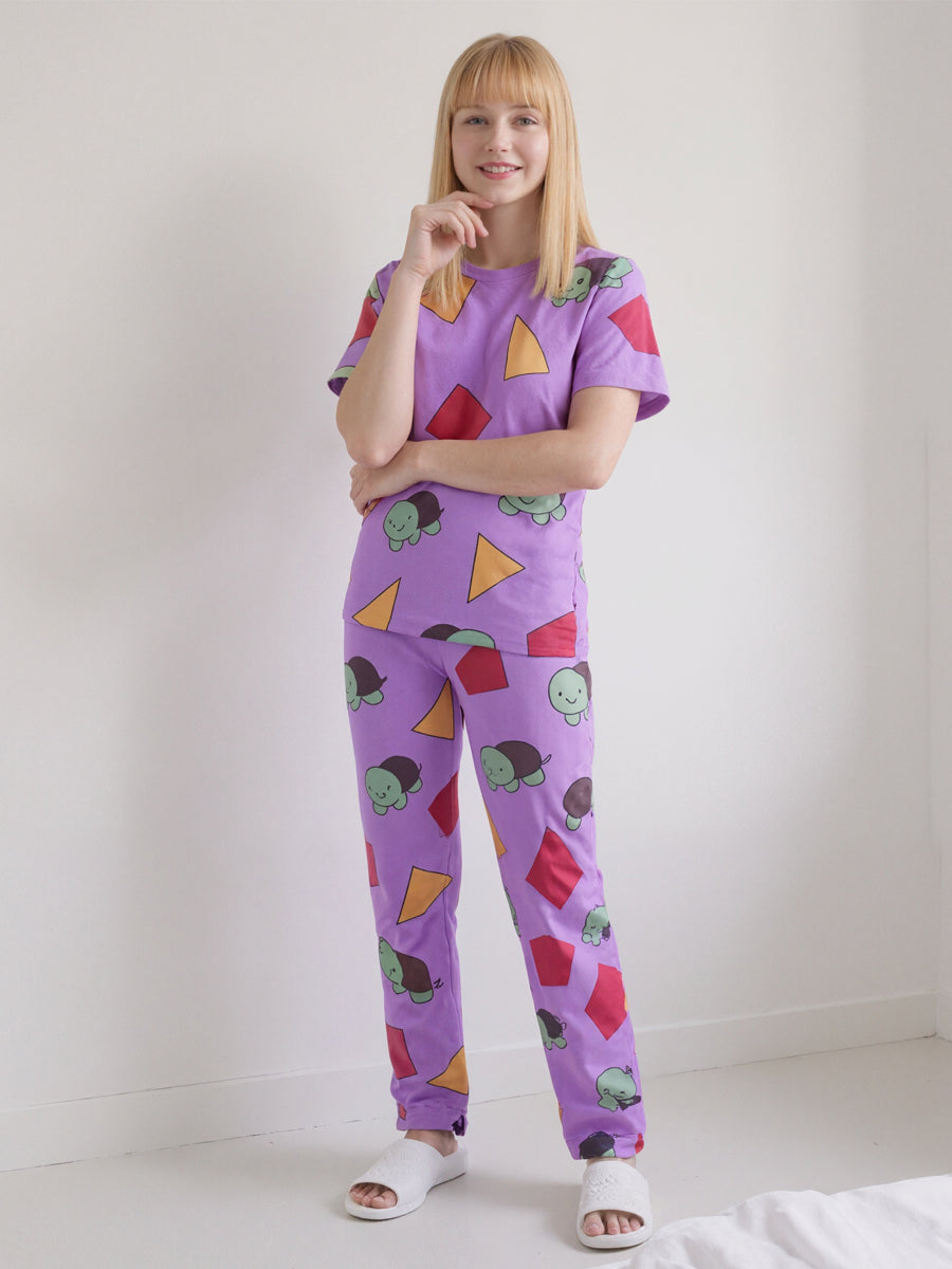 Daily Wear Purple Pajamas