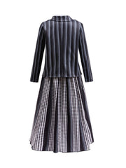 Kids Gothic Striped School Uniform