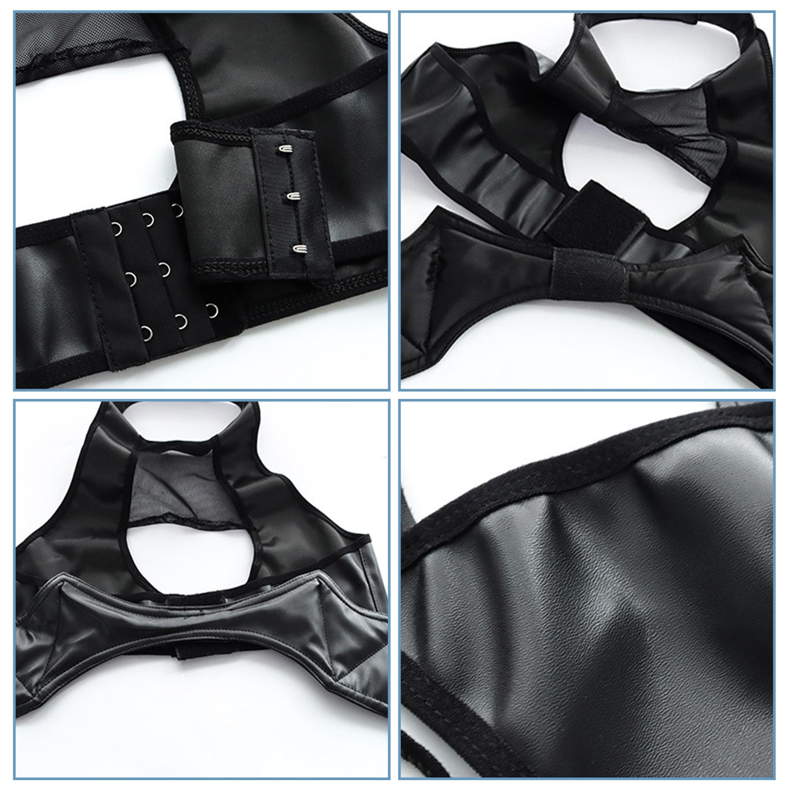 Hell Rider Succubus Lingerie Devil Latex Black Cosplay Costume