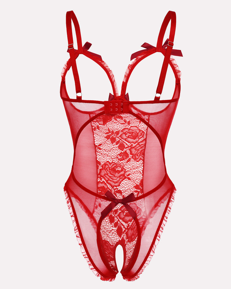 Christmas Lace Mini Bodysuit