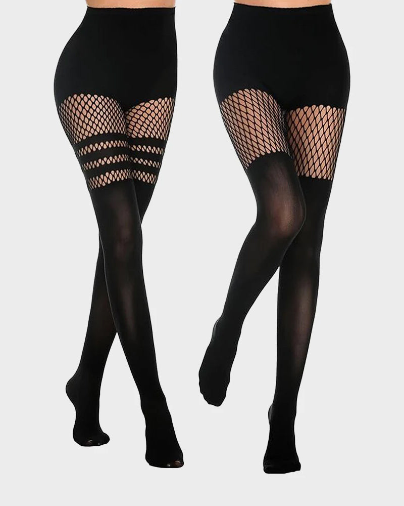 Mock Thigh High Stockings For Women Fishnet Tights Suspender Pantyhose  (bundle sale)