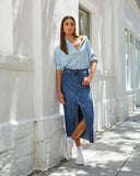 A-line Denim Skirt