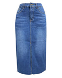 A-line Denim Skirt