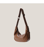 Leather Velvet Shoulder Underarm Bag