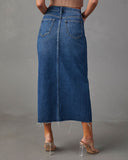 A-line Denim Skirt