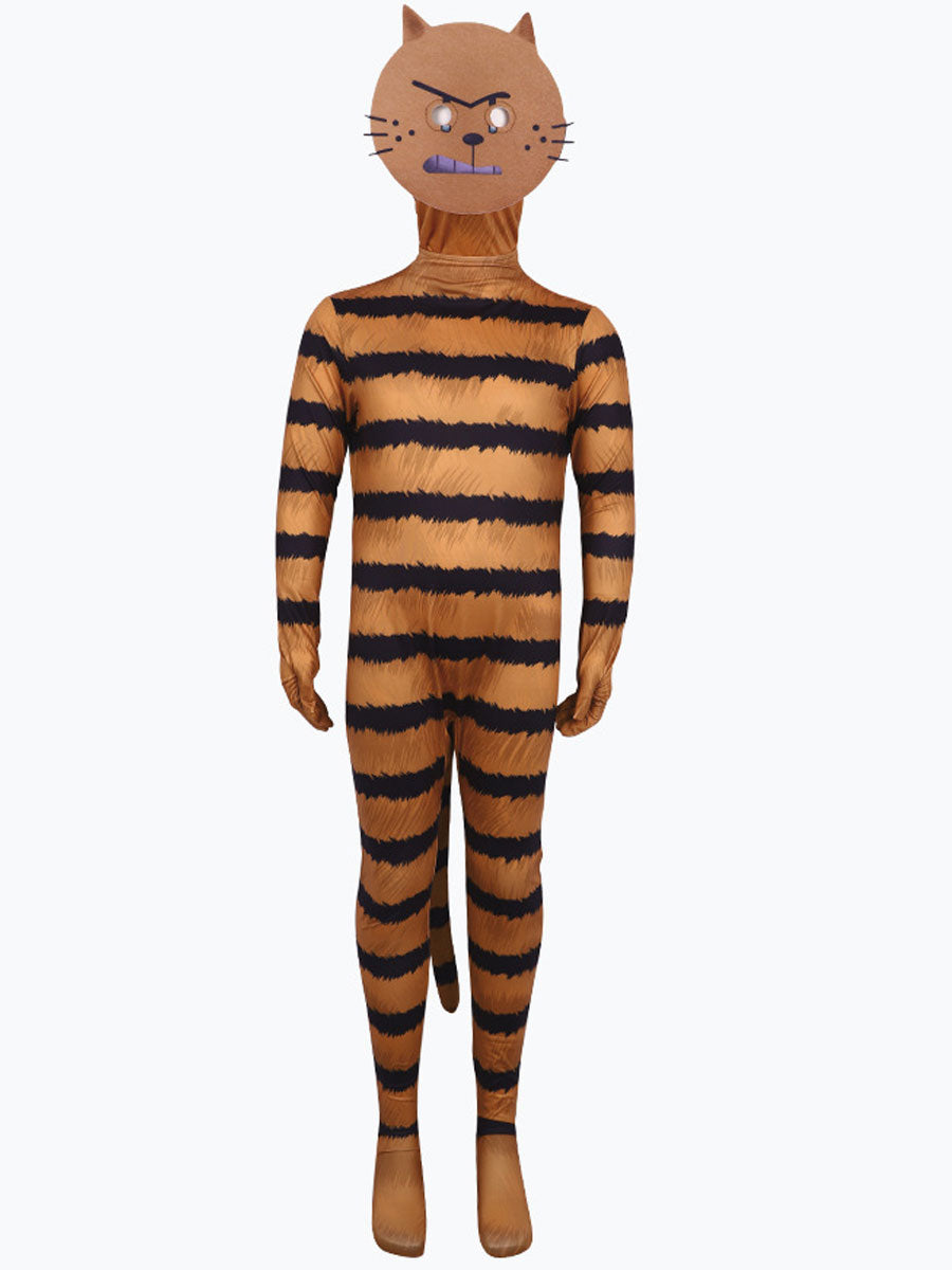 Anime Villainous Orange Cat Costume