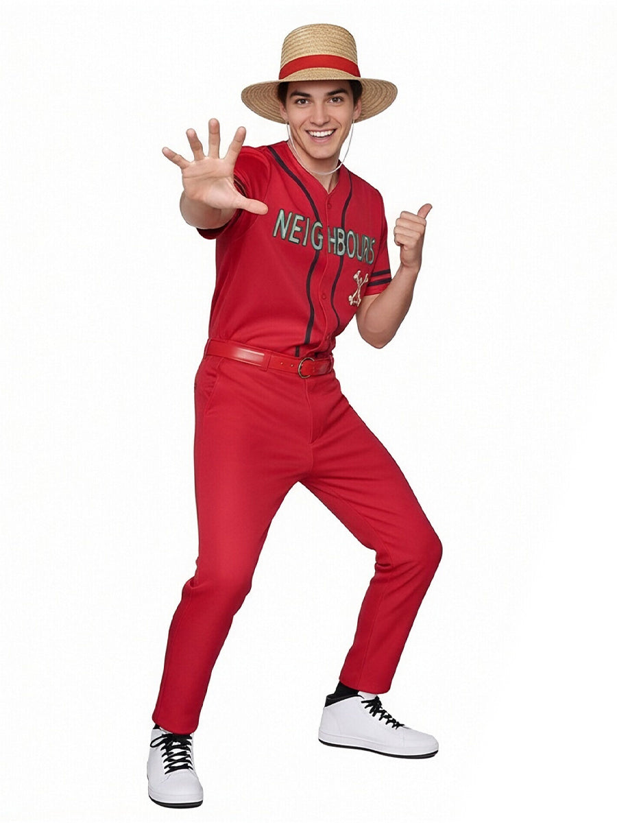 Anime Pirate Costume with Straw Hat