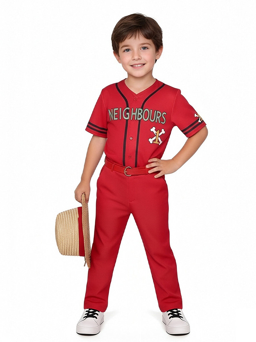Anime Pirate Costume with Straw Hat