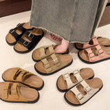 Plateau-Sandalen mit Schnalle