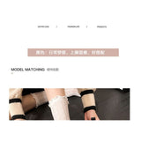 Chunky Heel Cap Toe Cross Strap Faux Leather Mary Jane Shoes