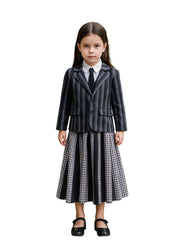 Kids Gothic Striped School Uniform