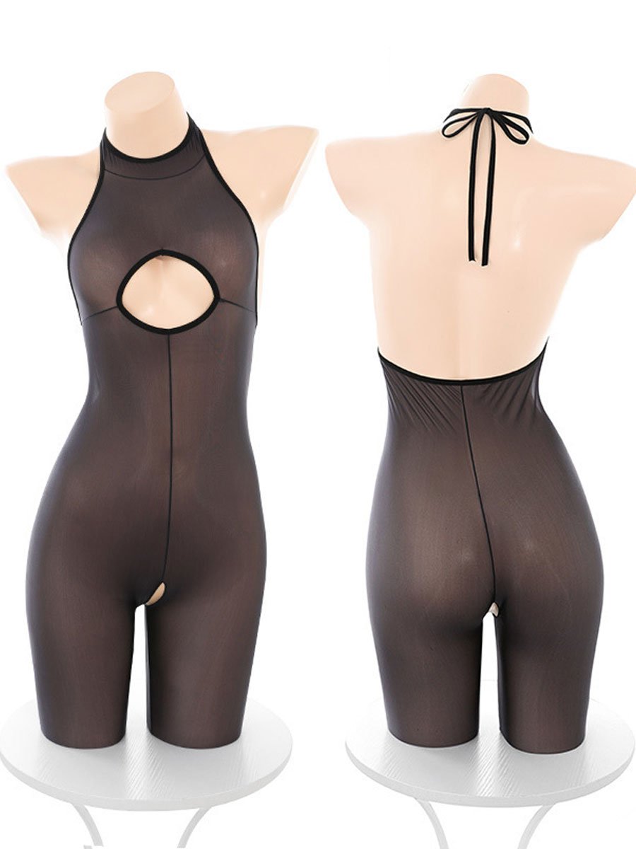 Crotchless Bodysuit Set