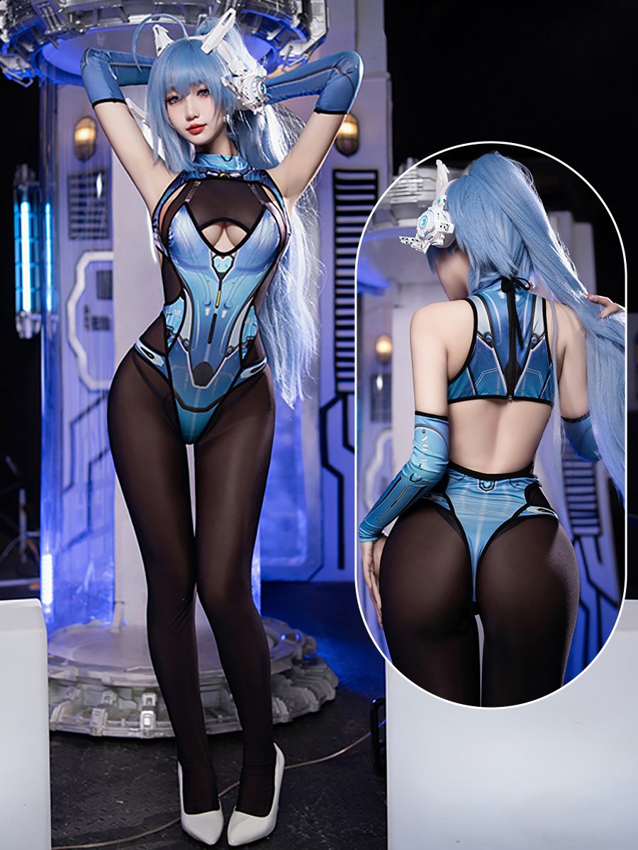 Crotchless Bodysuit Set
