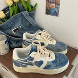 Denim Herz Ästhetische Sneakers