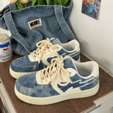 Denim Herz Ästhetische Sneakers